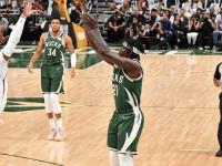 包含猛龙大胜雄鹿，帕斯卡尔贡献33分的词条