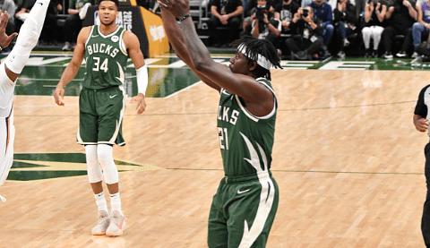 包含猛龙大胜雄鹿，帕斯卡尔贡献33分的词条